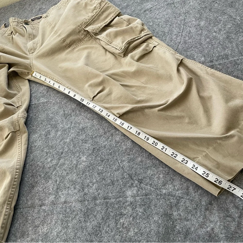 VTG Polo Jeans Co Ralph Lauren Cargo Pants Mens 38x30 (~26.5) Khaki Y2K Utility - Picture 11 of 16